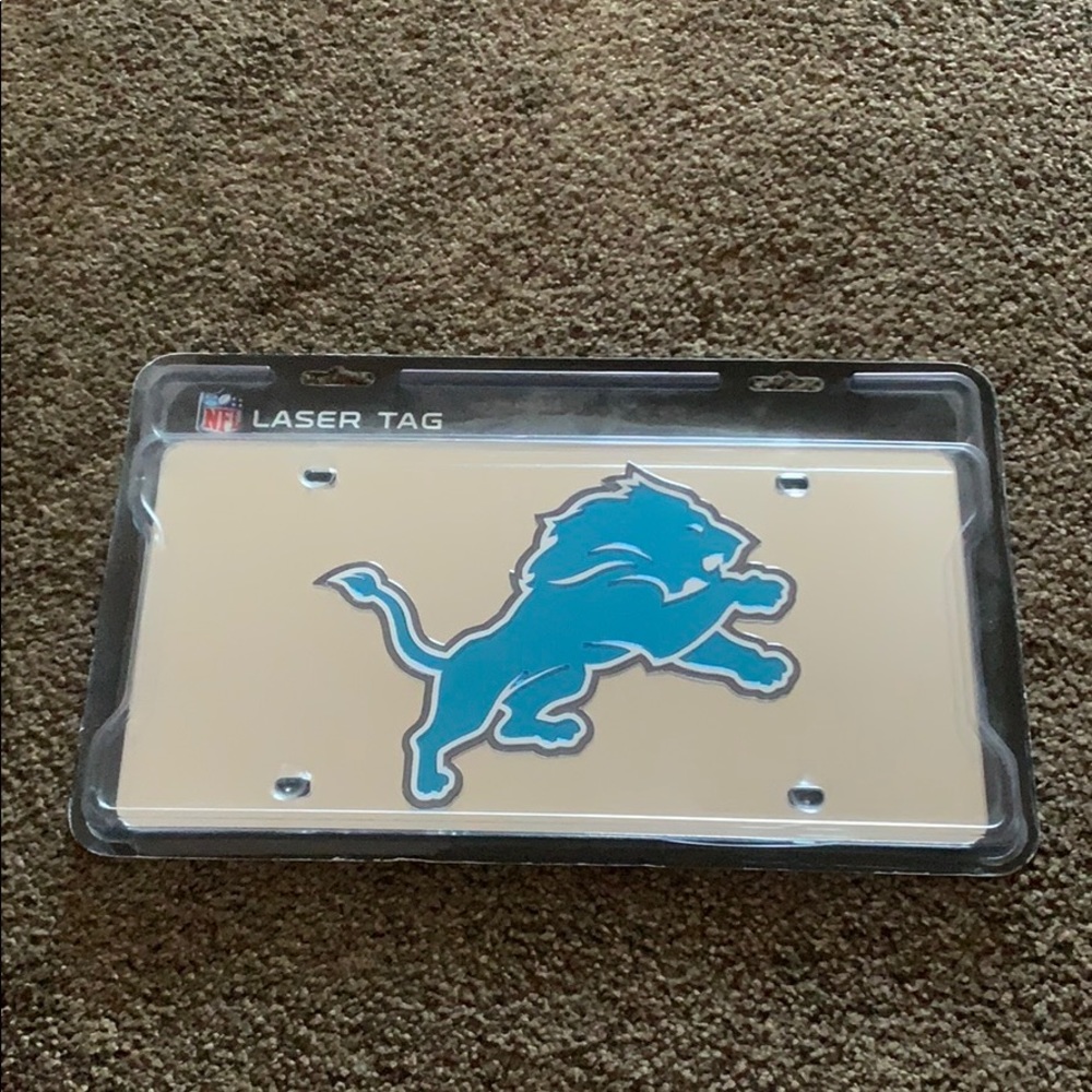 Lions front license plate